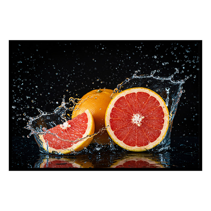 Affiche encadreé pamplemousse Affiche + cadre en métal - Noir