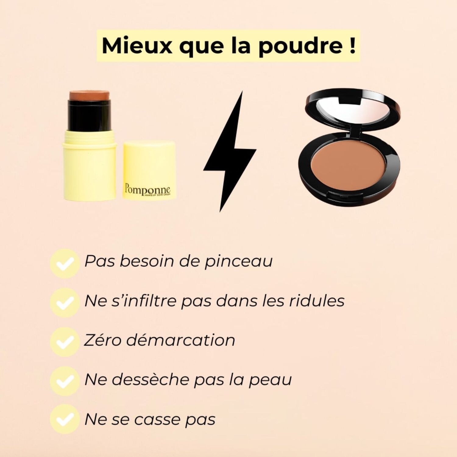 Fantastick Le Bronzer - Le Stick qui Remplace la Poudre de Soleil