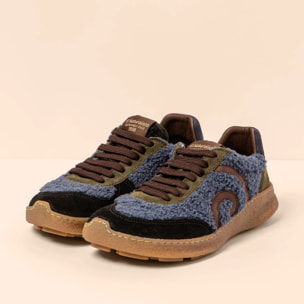 Zapatos N5435B MULTI MATERIAL DENIM/ OROEL color Denim