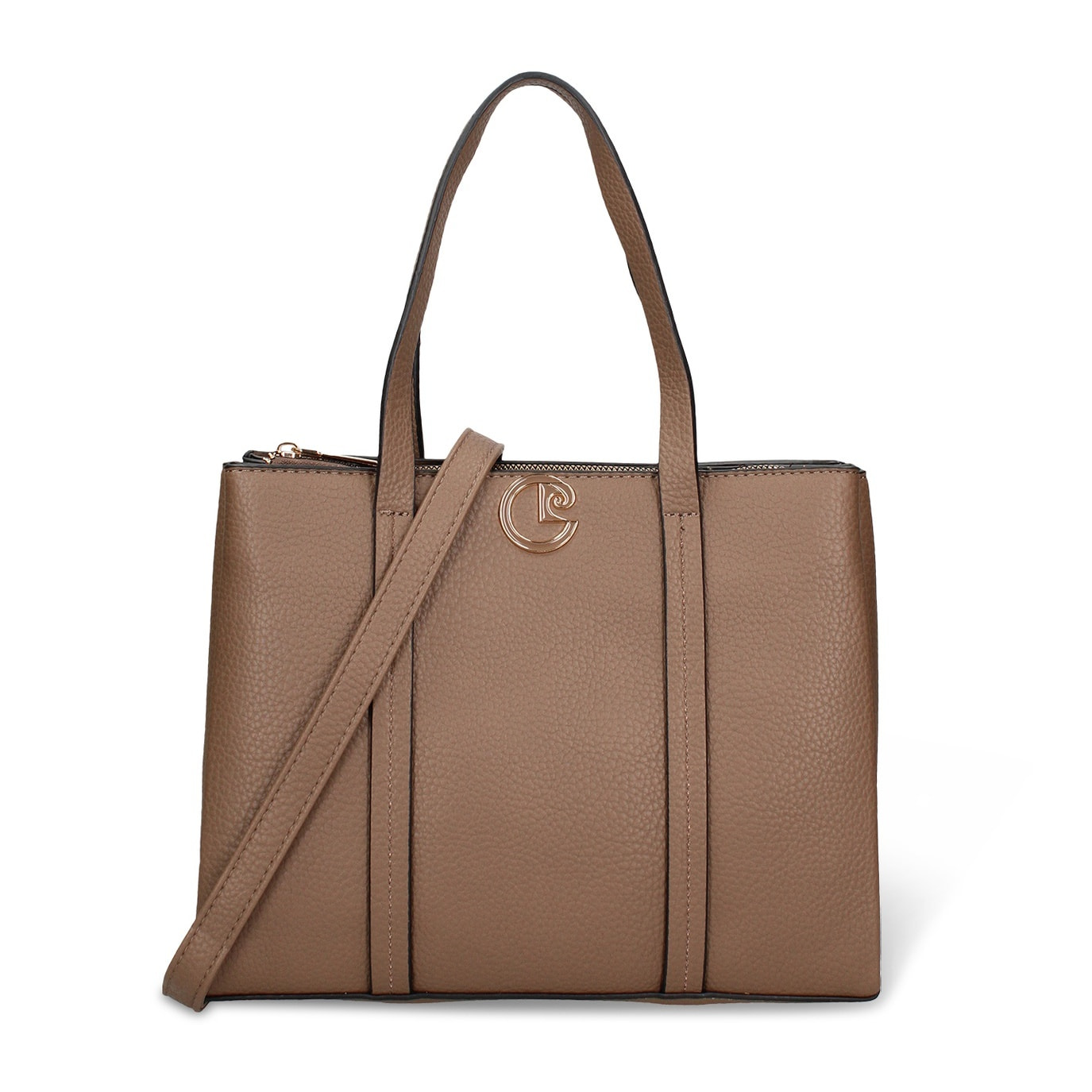 Borsa a mano da donna - Modello Silvana Chic - Pelle vegana PU - 28.0 x 23.5 x 10.0 cm