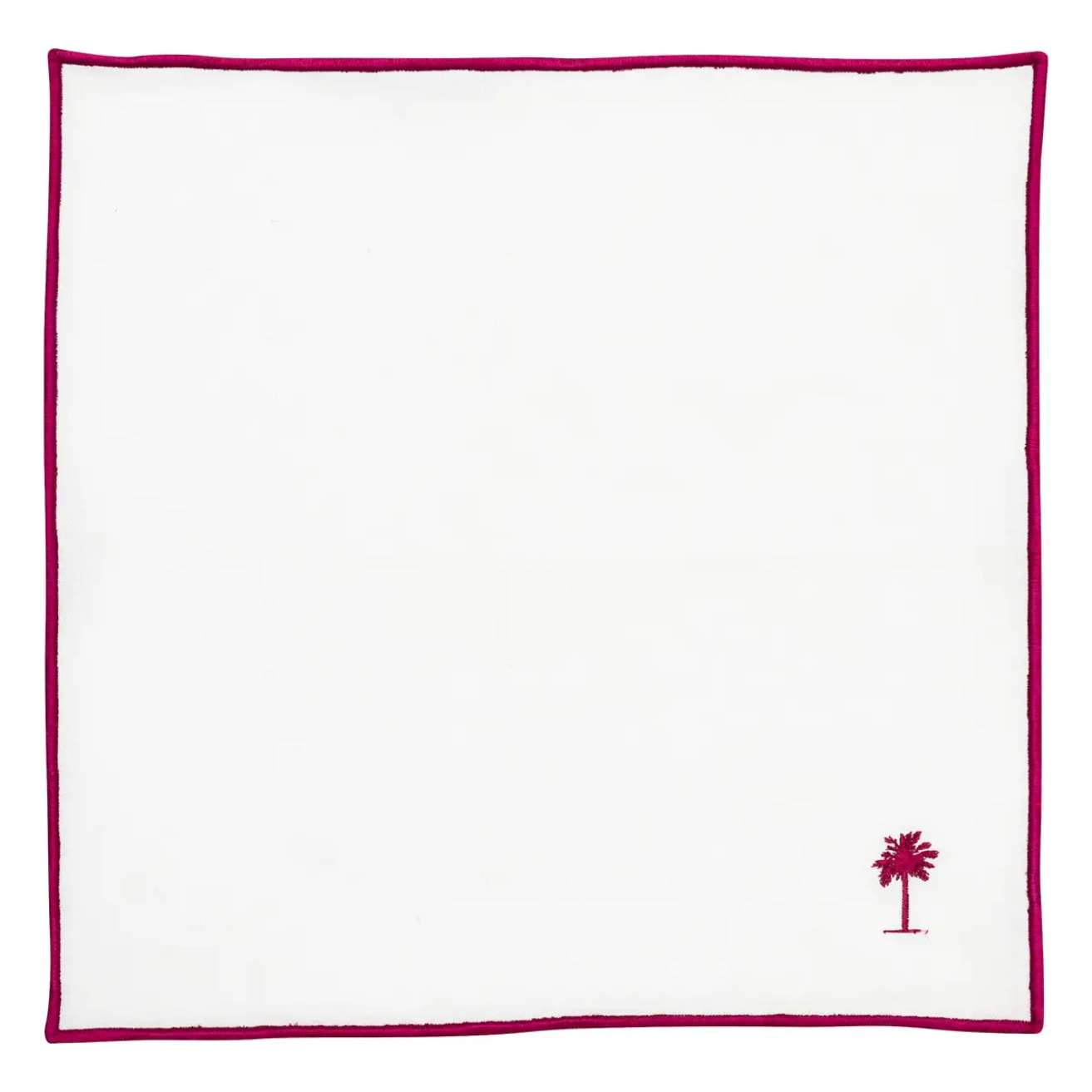 4 serviettes "Yucatan" coton blanc 40x40cm