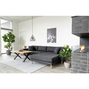 Ficus lyrata artificiale Fiddle Leaf Tree verde H 190 cm