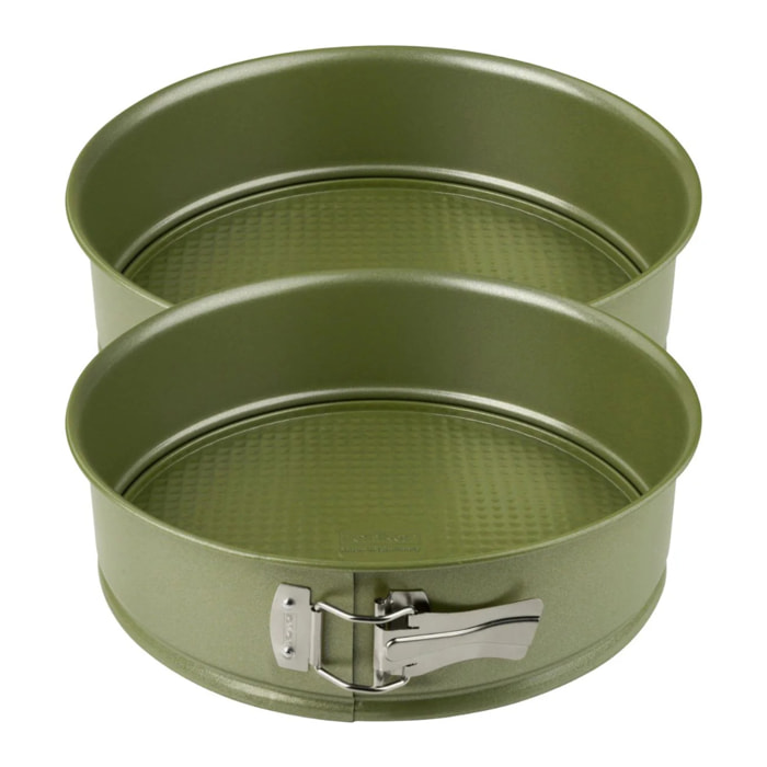 Ensemble de 2 Moules à manqué à charnière 26 cm Zenker Green Vision