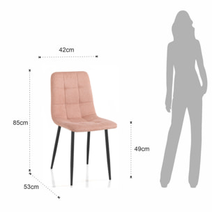 TOMASUCCI set 4 sedie FAFFY PINK EVO