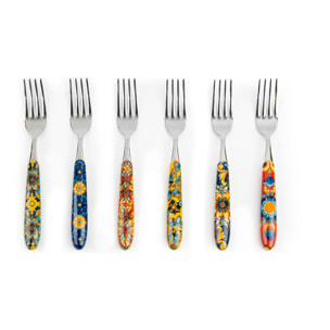 Service 24 couverts Excelsa – Trinacria, Acier Multicolore