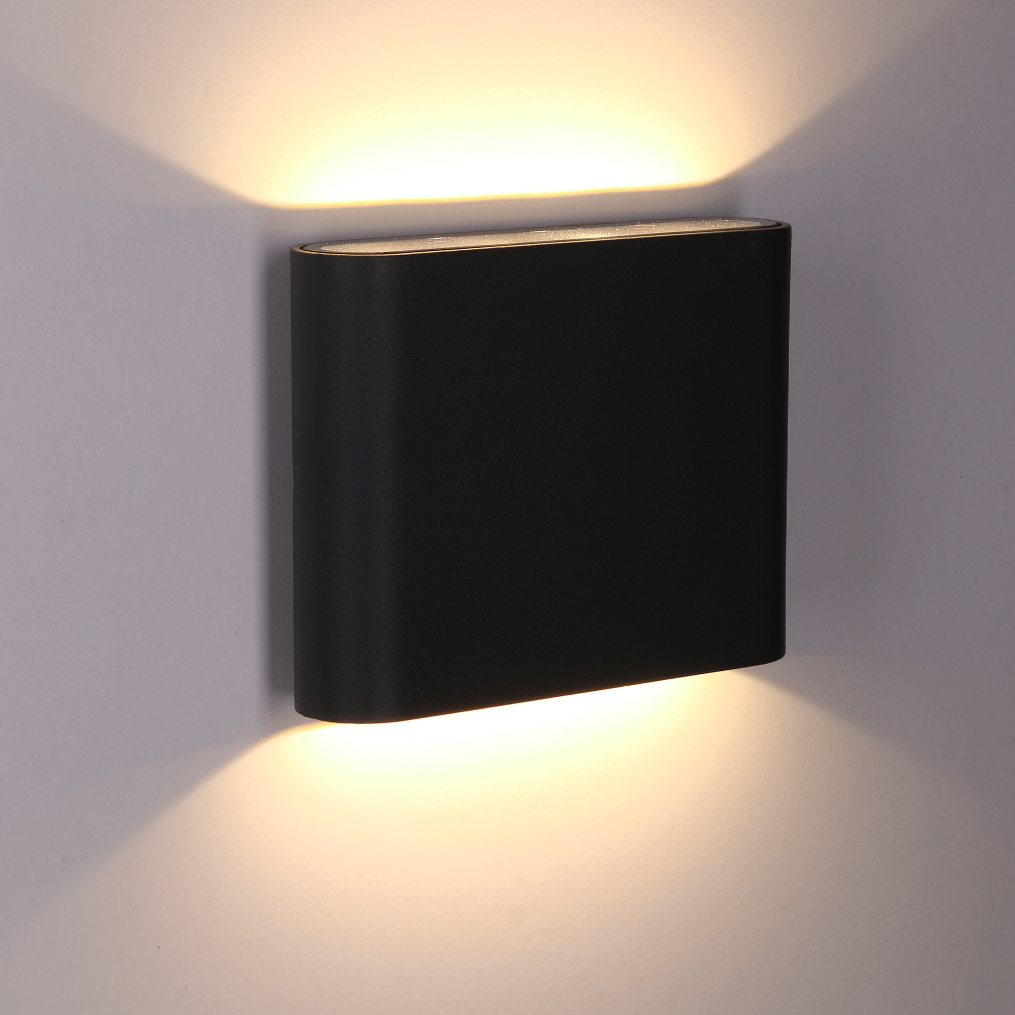 Forlight Aplique Ip65 Grove Opaque Square Led 2,6W 4000K Negro 89Lm