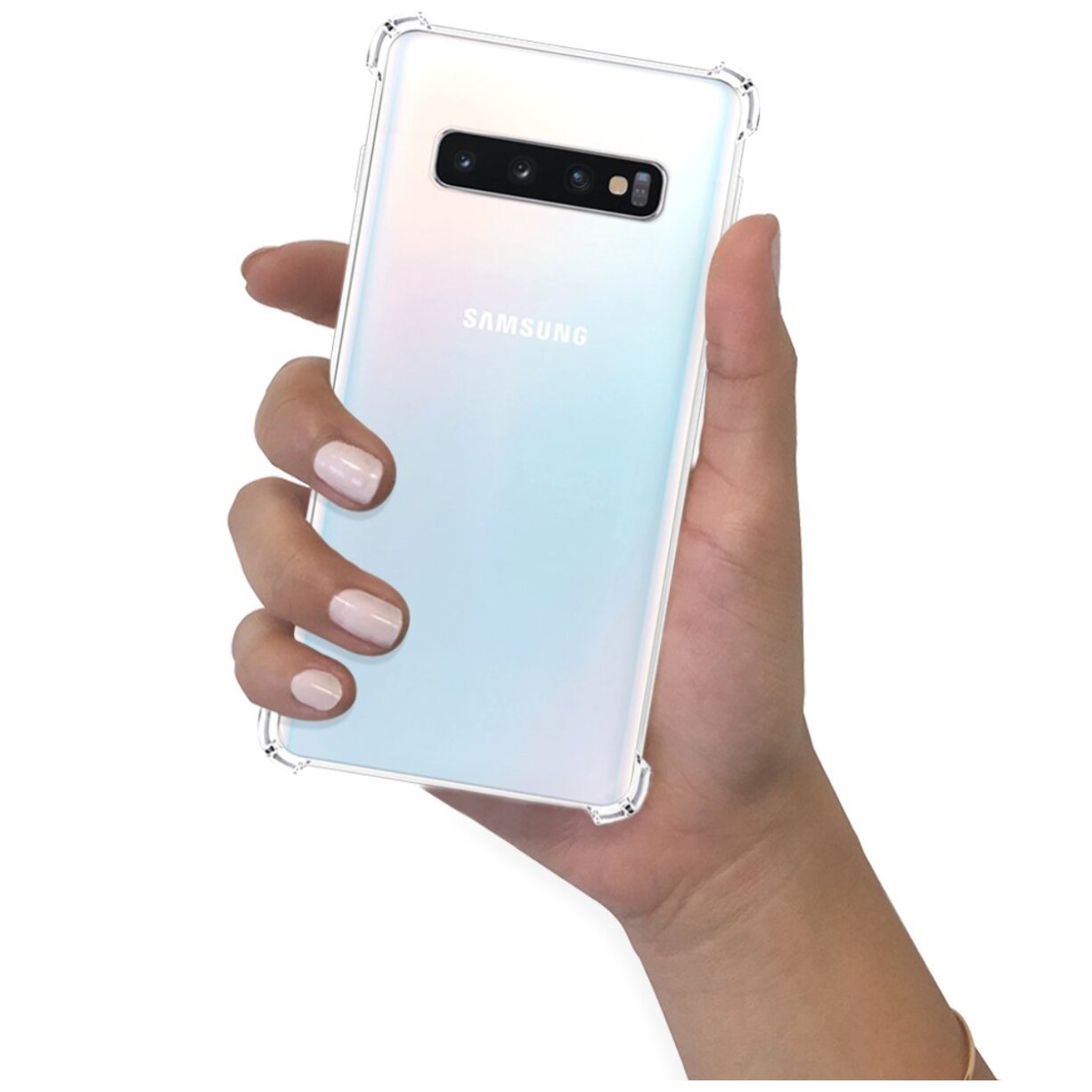 Coque Samsung Galaxy S10 Antichoc Silicone + 2 Vitres en verre trempé Protection écran