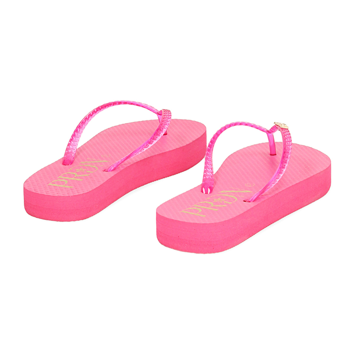 Sandalias de playa fucsia de pvc