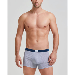 Boxer cotone motivo cravatteria