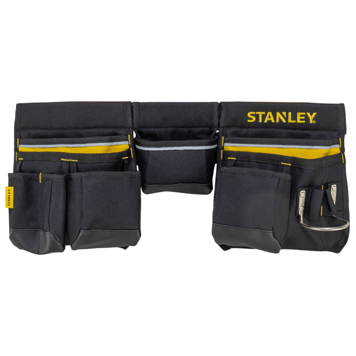 Ceinture porte-outils en Toile 600 x 600 deniers - Nombreuses Poches - Renforcée avec Rivets en métal