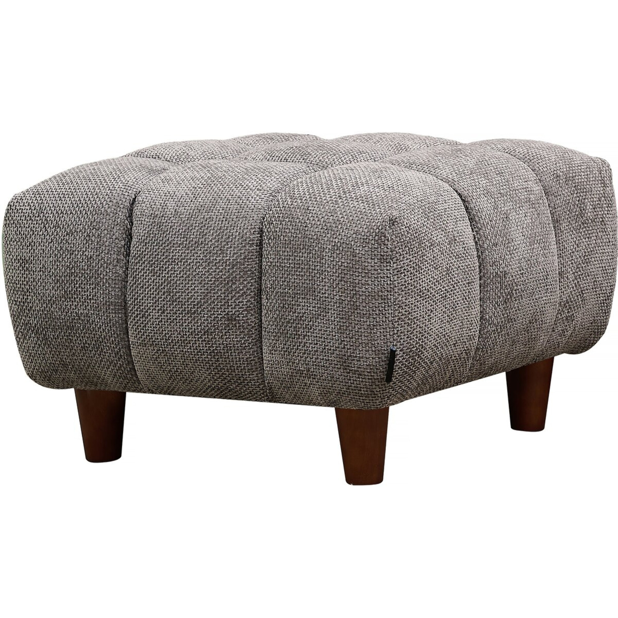 Ottoman pour canapé droit "Matignon" - 70 x 70 x 46 cm - Gris