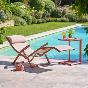 Transat Decima beige lin/acajou