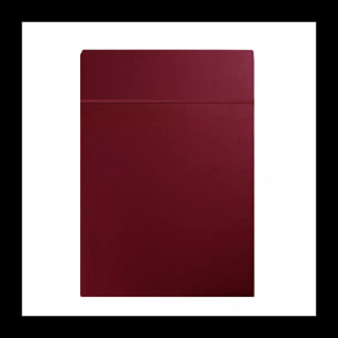 Drap plat satin de coton uni rouge Ava uni dahlia