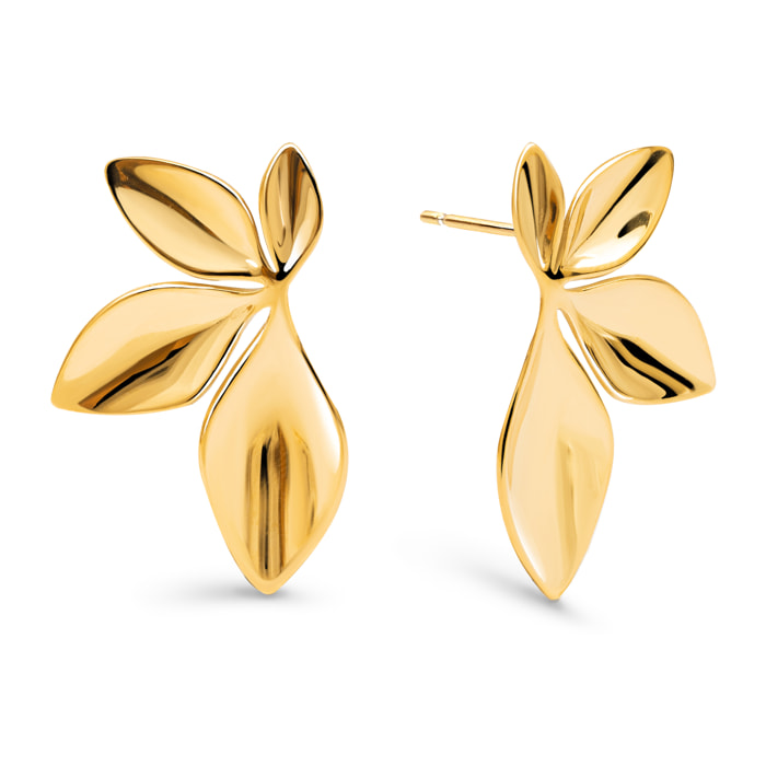 Pendientes Camila Acero Baño Oro