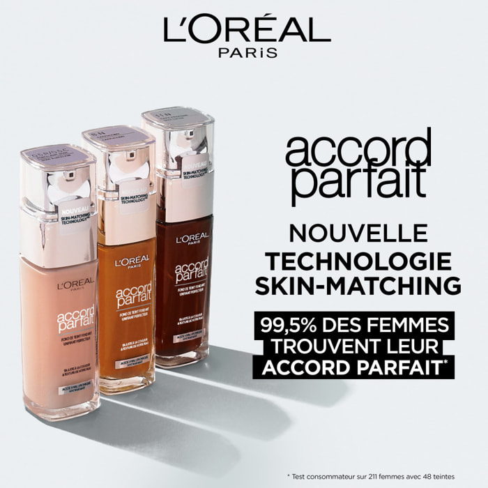 L'Oréal Paris Accord Parfait Fond de Teint Fluide 8.D Cappuccino Doré 30ml