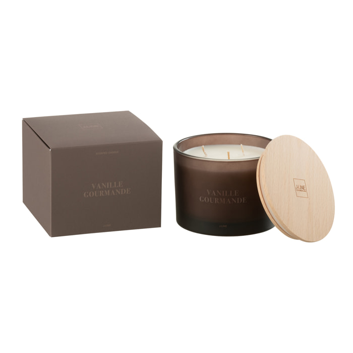 J-Line bougie parfumée Accords Essentiels - Vanille Gourmande - brun - 28H