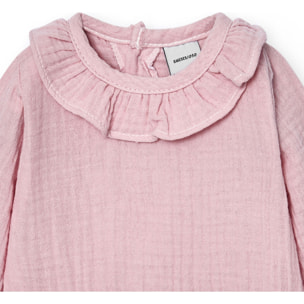 Body bebé manga larga cuello bambula