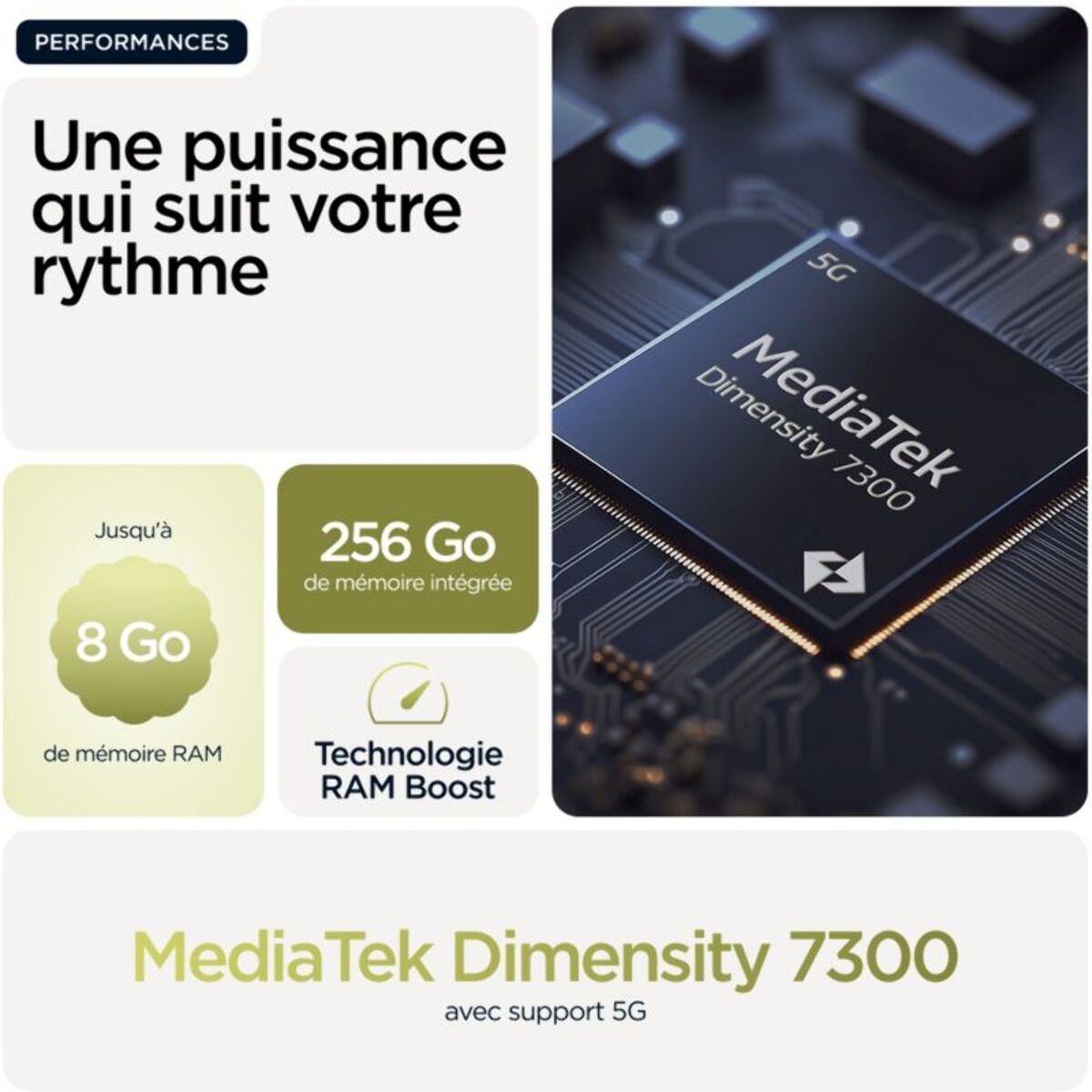 Smartphone MOTOROLA G86 Vert 256Go 5G