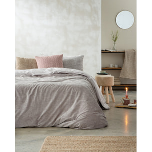Housse de couette velvet beige