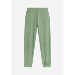 Pantaloni joggers da donna in tessuto jersey waffle