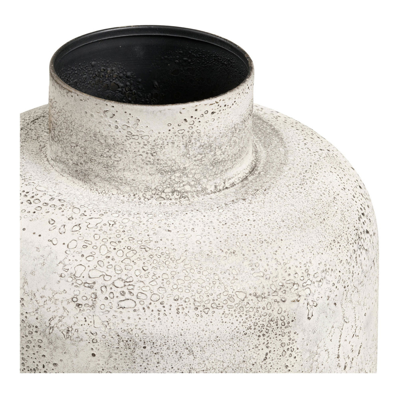 Vaso decorativo in metallo beige anticato Vikasa Home ø24x60,5 cm
