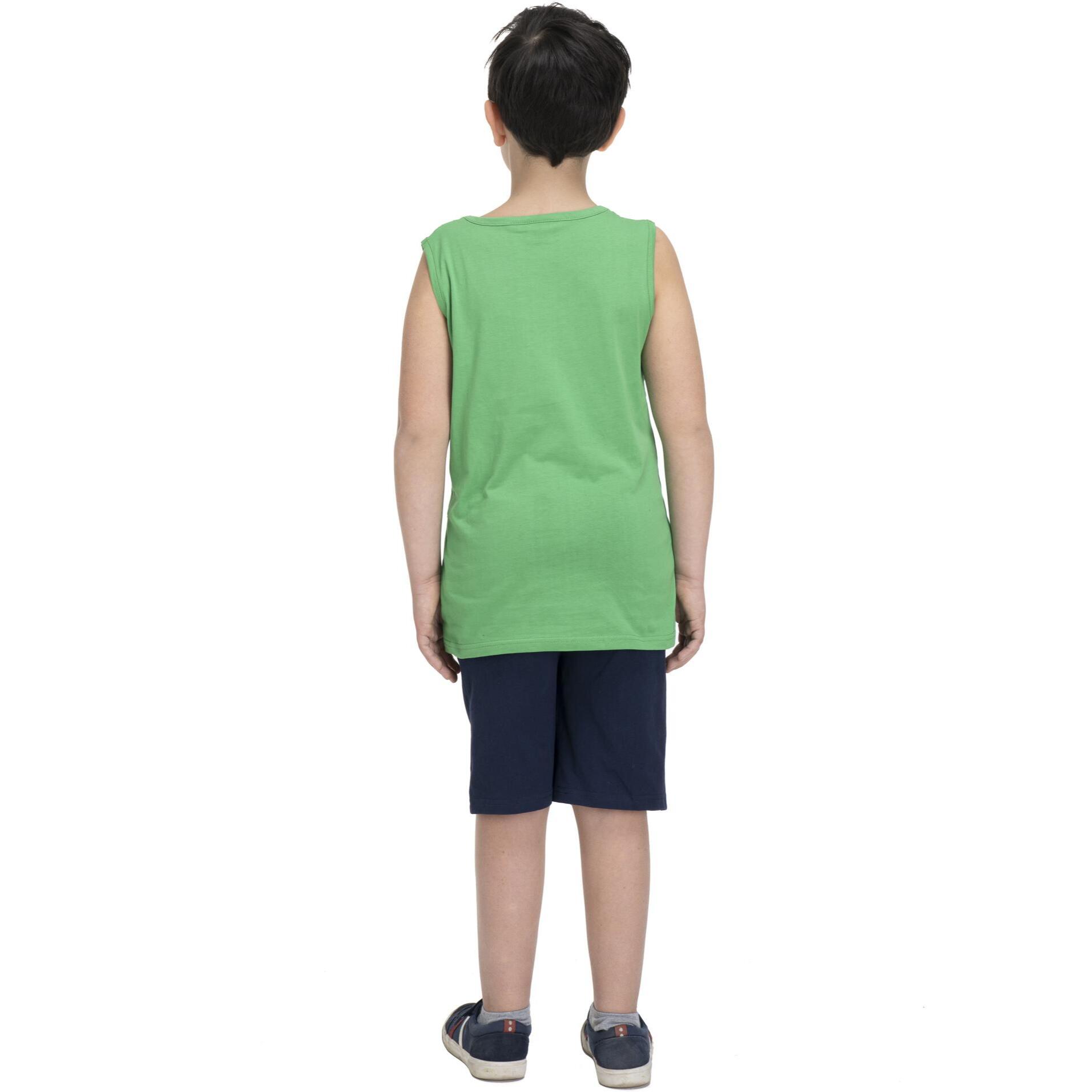 Traje de playa infantil sin mangas.
