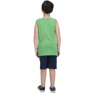 Traje de playa infantil sin mangas.