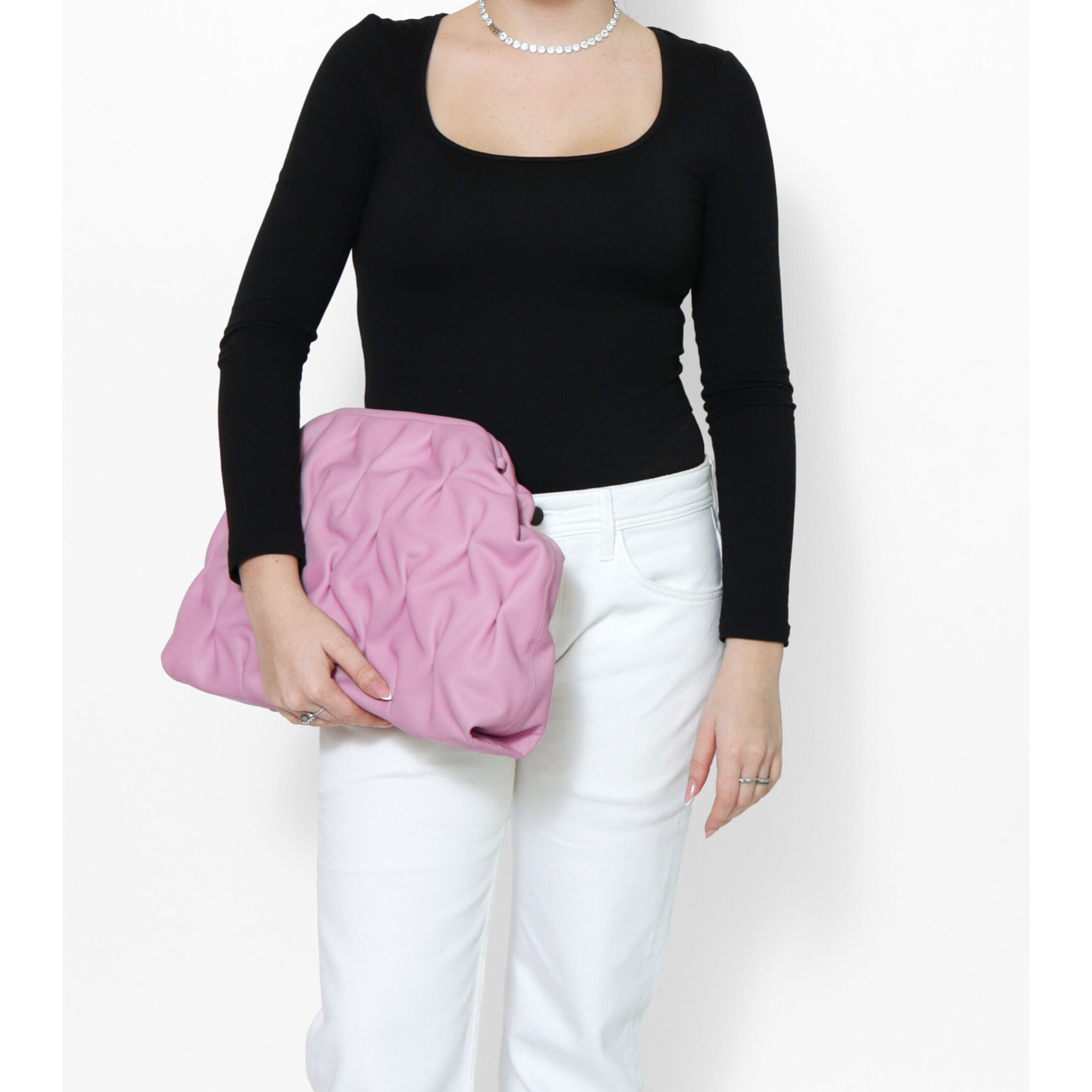 Pochette da Donna Alda in Vera Pelle Made in Italy 25x40x15 cm