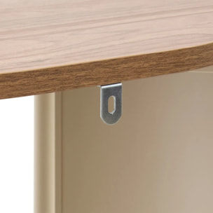 Étagère de salle de bain Argileo 40x122cm 5 niveaux blanc