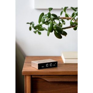 Réveil LEXON Flip Premium Rechargeable Aluminium Or