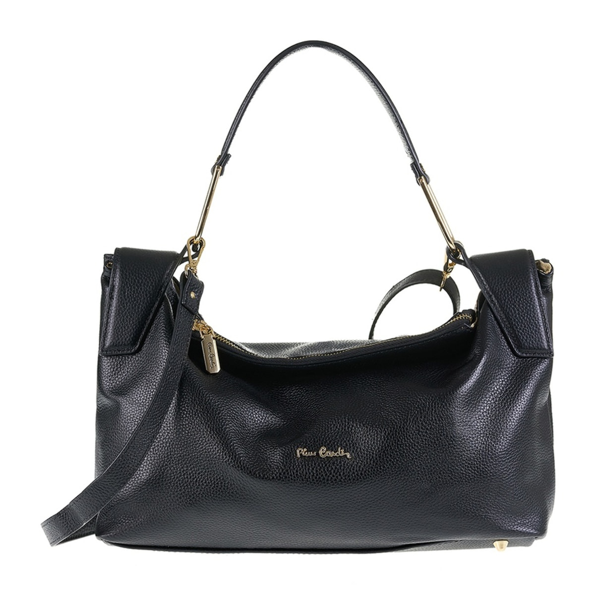 Borsa a spalla da donna Made in Italy - Modello Erisma Lux - 100% pelle - 39.0 x 23.0 x 12.0 cm