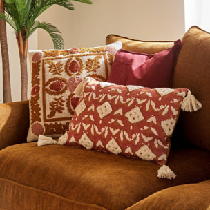 Housse de coussin Sienna 30x50cm terracotta