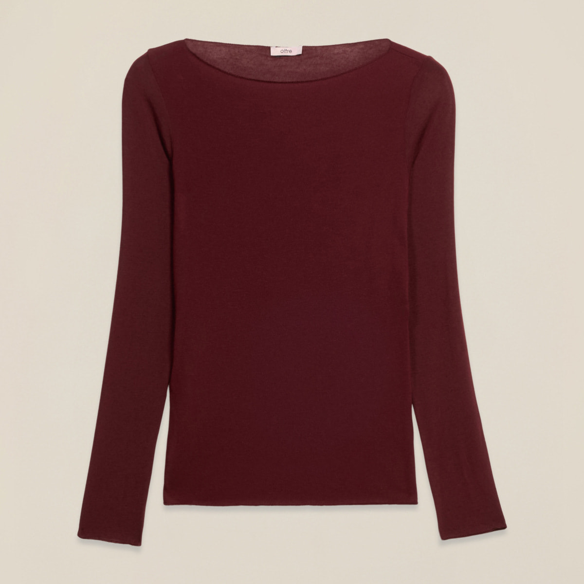 Oltre - T-shirt misto cashmere - Bordeaux