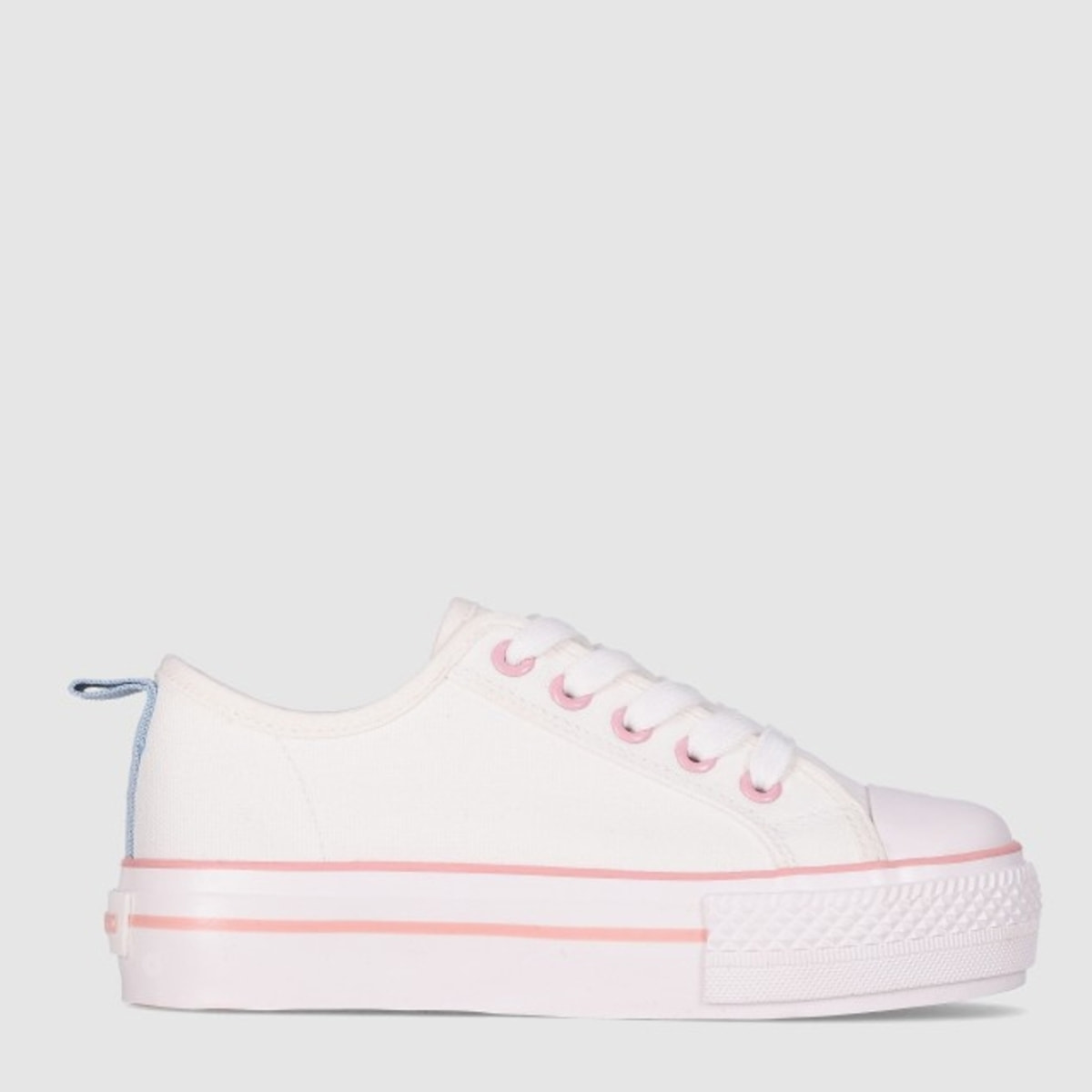 Deportivos de Tejido - Blanco - Tacón: Bajo