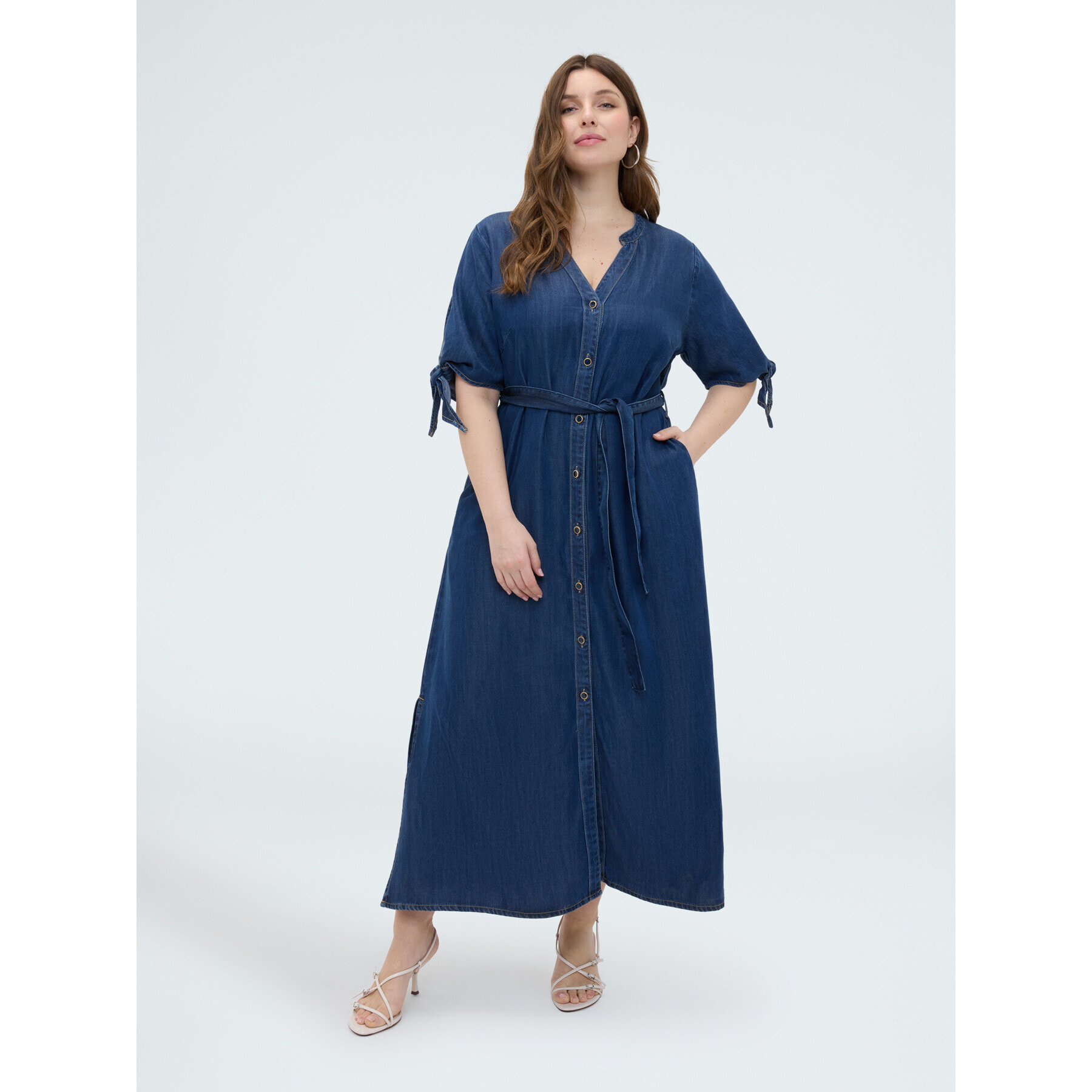 Fiorella Rubino - Vestito chemisier in TENCEL™ - Blu