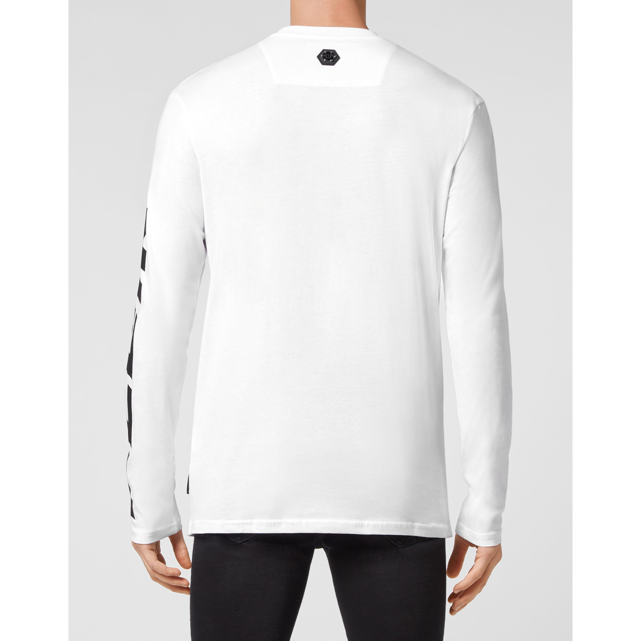 PHILIPP PLEIN Camiseta de cuello redondo y manga larga