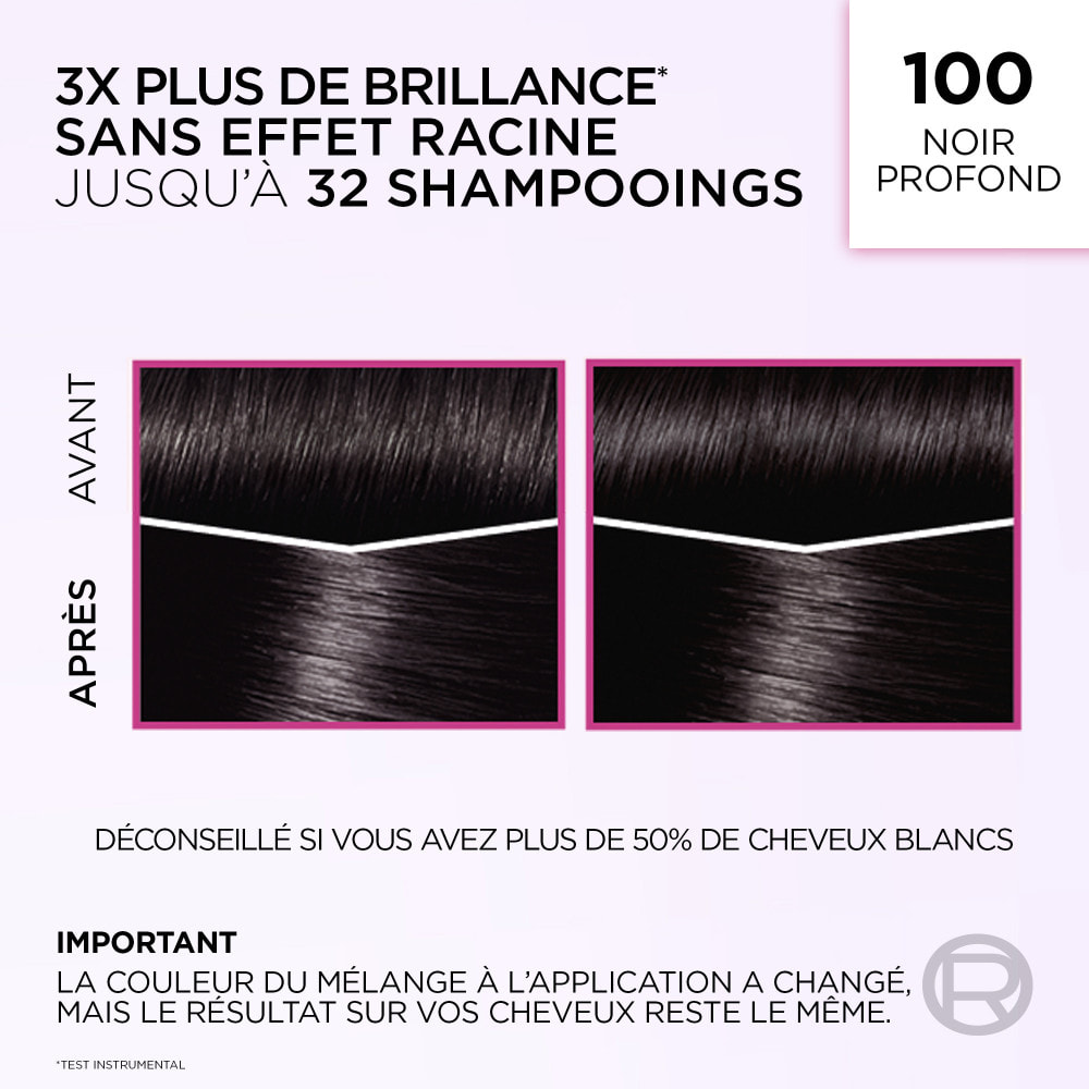 L'Oréal Paris Casting Crème Gloss Coloration 100 Noir Profond