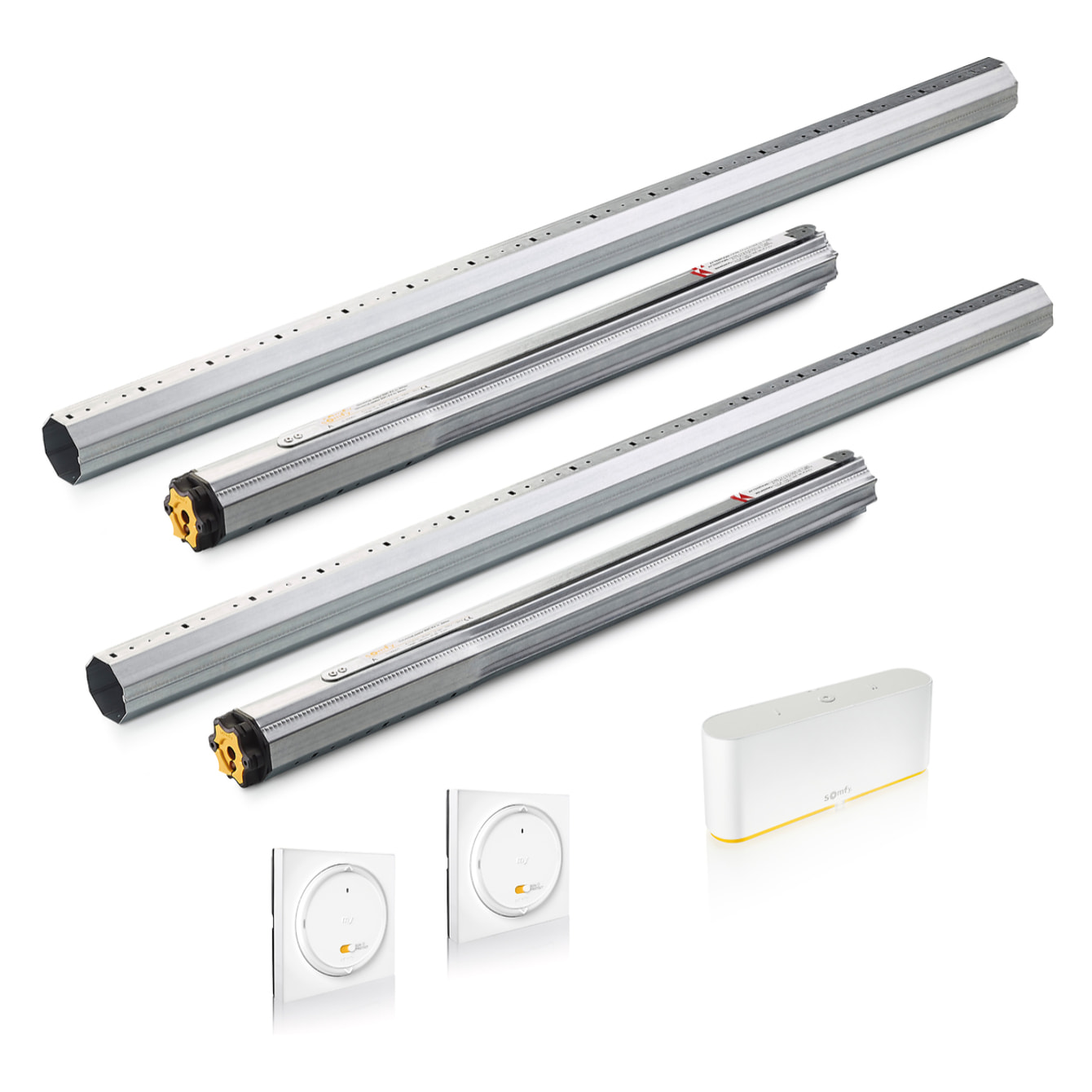 2 kits motorisation porte-fenêtre RMS 2600 + 1 Box TaHoma switch