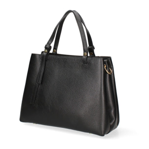 Borsa a mano da donna Made in Italy - Modello Novara Ultra - 100% pelle - 28.0 x 21.0 x 12.0 cm