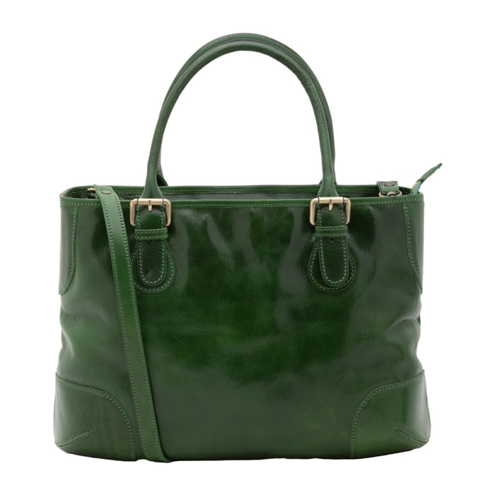 Borsa a tracolla da donna - Modello False - 100% pelle - 28.0 x 43.0 x 16.0 cm