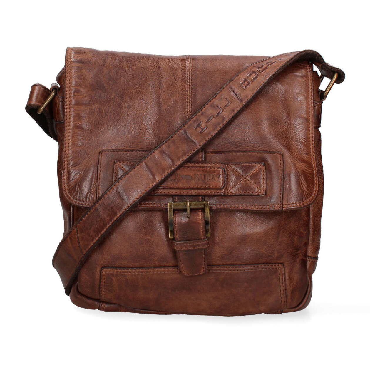 Borsa a tracolla  da uomo In Vera pelle Made in Italy 26x31x8 cm