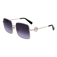Longchamp - lunettes de soleil - doré - Couleur des verres : bleu - indice solaire : cat. 3