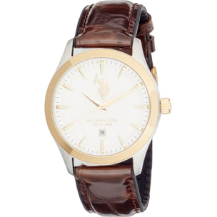 Orologio U.S. Polo Assn. con cinturino in marrone