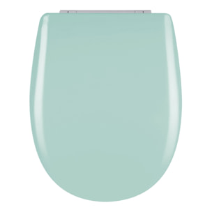 Abattant easy clip avec descente manuelle uni - Turquoise