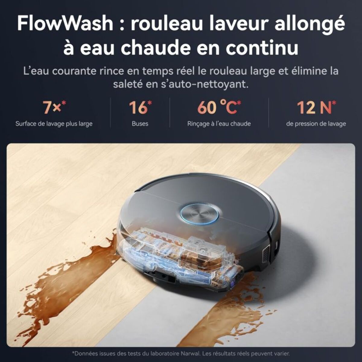Robot Aspirateur Laveur NARWAL Flow 2
