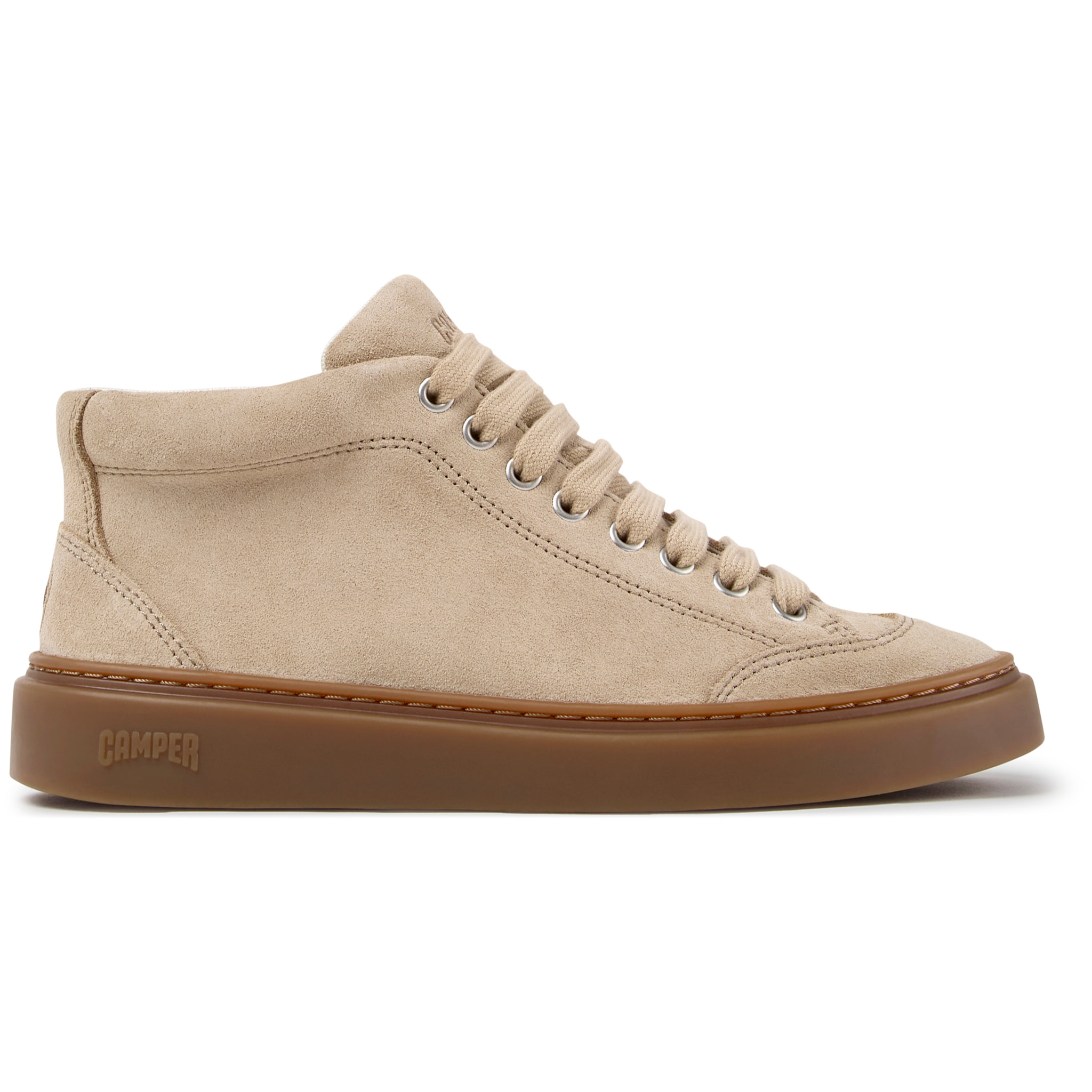 Sneaker-Bootie - CAMPER Runner Twentyfive - Beige - Piel de ante