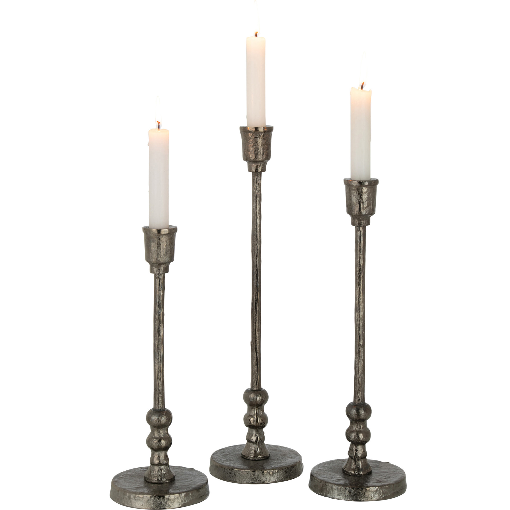 J-Line Set De Trois Chandelier Becca Aluminium Noir