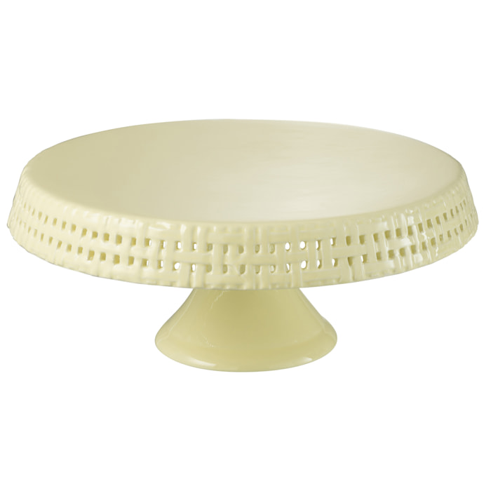 J-Line plat à tarte - céramique - jaune clair - large