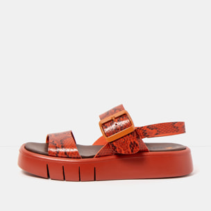 Sandalias 1857 SNAKE TEJA/ MALAGA color Teja