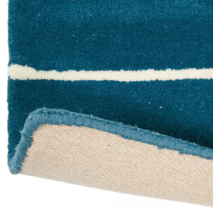 Tapis enfant fait à la main en laine RAIL